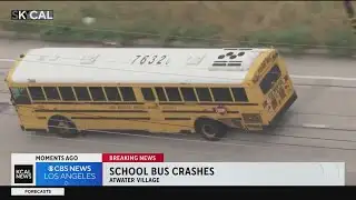 2 students suffer minor injuries after car rear-ends school bus