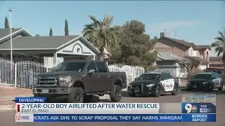 2-year-old boy airlifted after water rescue
