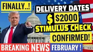 🔥$2000 Stimulus Checks💰ARRIVING Immediately if?🎉+Social Security FEB Pay📈 SSI,SSDI?✅