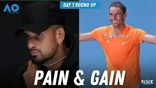2023 Aus Open: Kyrgios WITHDRAWS, Nadal SURVIVES | Day 1 Round Up