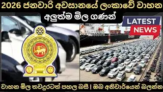 2026 ජනවාරි අවසානයේ ලන්කාවේ වාහන අලුත්ම මිල ගණන්:Full Price Breakdown of Popular Models & Updates 