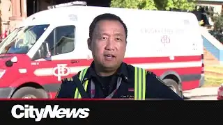 21 people displaced after fire destroys three homes in SE Calgary