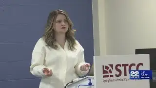 22News reporter Kayleigh Thomas inspires future media professionals at STCC