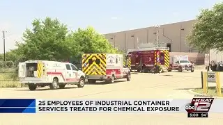 25 employees treated for chemical exposure