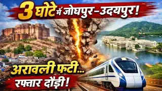 जोधपुर–उदयपुर अब केवल 3 घंटे का सफर, मारवाड़–मेवाड़ एक, नई रेल लाइन से बदल जाएगी राजस्थान की तस्वीर