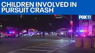 3 children injured in carjacking, kidnapping pursuit  | FOX 11 LA