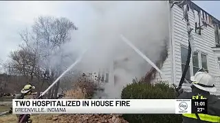 3 different fire departments working to extinguish house fire in Floyd County