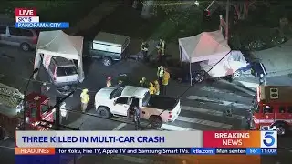 3 people killed in multi-car crash in Panorama City