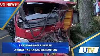 3 Vehicles Crushed in Pile-Up | UN News | UTV