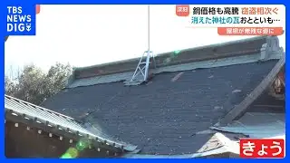 「本当に犯人が憎い」銅窃盗、神社の屋根が無残な姿に…3日間で2回も被害｜TBS NEWS DIG