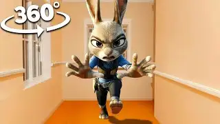 360° VR Zootopia 2 : Judy Hopps Breaks Into Your House! | VR 8K