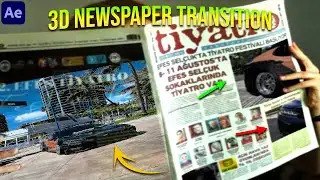 3D Newspaper Transition Effect in After Effects