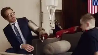 3d printed prosthetics: Iron Man (Robert Downey Jr.) delivers bionic