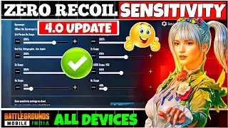 4.0 UPDATE😱MASTER SENSITIVITY SETTING⁉️ALL DEVICES BGMI 4.0 UPDATE BEST SENSITIVITY GYRO & NON GYRO
