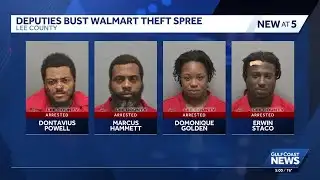 4 arrested after deputies investigate Lee County Walmart theft spree