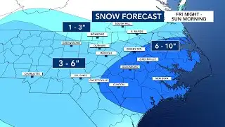 4 p.m. update: Snow will start later in central NC, expected to fall early Saturday morning