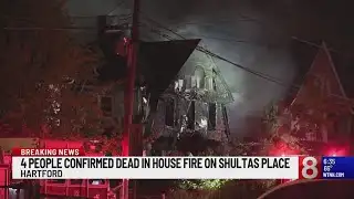 4 people dead, firefighter injured in Hartford house fire