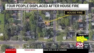 4 people displaced, 2 pets dead after house fire