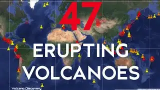 47 Erupting Volcanoes and Planetary Alignment Visible