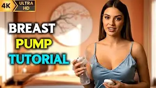 [4K] Breastfeeding with Angel || Tips & Pumping Tutorial || Pump With Me || Pump Training