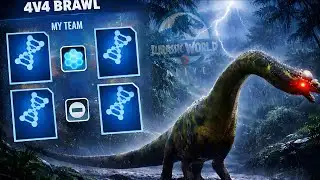 4vs4 Brawl Guide + Indominus Rex Boss Raid Teams || Jurassic World Alive || 3.18