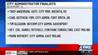 5 finalists selected in search for new Davenport city administrator