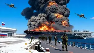 5 minutes ago! A US F-35 pilot destroyed a Russian naval fleet!