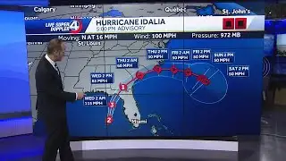 5 p.m. update: Tracking Idalia
