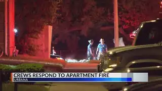 5 people displaced after overnight Urbana apartment fire