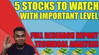 5 stocks technical analysis with important levels | share market analysis today | swing trading pick