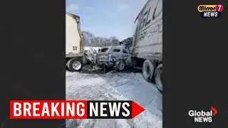 50 Vehicles Pile Up on Highway 401 in Massive Winter Crash
