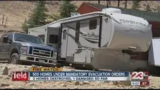 500 homes under mandatory evacuation orders