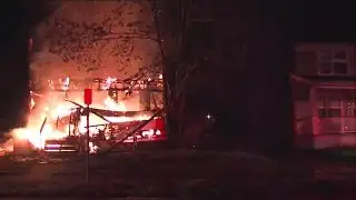 5AM: Two large vacant house fires on east side