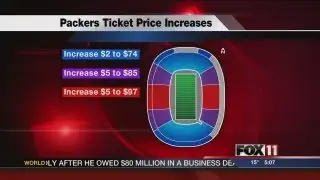 5PM TUES PACKERS RAISE TICKET PRICES