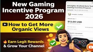 6️⃣ Gaming Incentive Program 2026 😍| Real Methods to Improve View |  #Tiktok #tiktokmonetization
