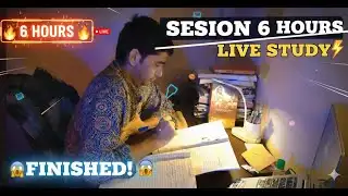 6+ Hours live study with me sound rainy day 16\100 #studywithmelive