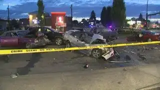 6 hurt in fiery Everett crash