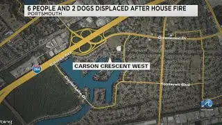 6 people, 2 dogs displaced after fire on Carson Crescent West: Fire crews