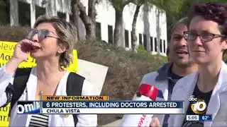 6 protesters, including doctors arrested in Chula Vista