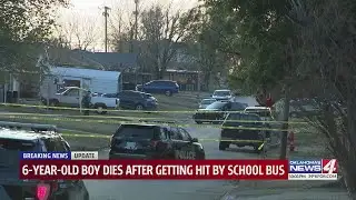 6-year-old boy dies after getting hit by school bus
