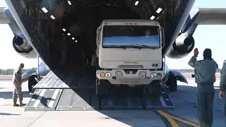 621st Contingency Response Support Squadron conducting heavy load operations