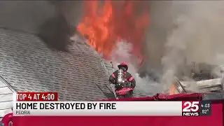 7 displaced in Peoria house fire that killed dog, rabbits inside