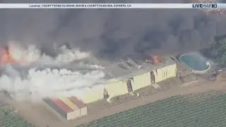 7 missing after explosion at California fireworks warehouse sets off massive blaze
