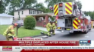 7 people displaced after house fire on Lloyd Street
