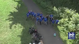 70+ Eversource employees clean riverbanks along Connecticut River