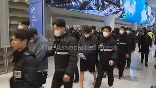 73 South Korean online scam suspects detained in Cambodia return home to face probes