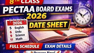 8th Class PECTAA Board Exam Date Sheet 2026 | Full Schedule & Exam Details