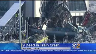 9 Killed After High-Speed Train Crashes Into Railway Engine, Overpass In Turkey