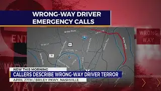 911 calls describe terror of wrong-way driver