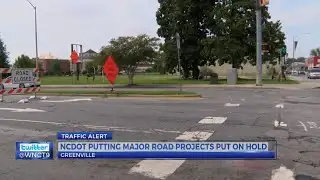 9OYS 6 PM - NCDOT Puts Major Projects On Hold in East N.C.